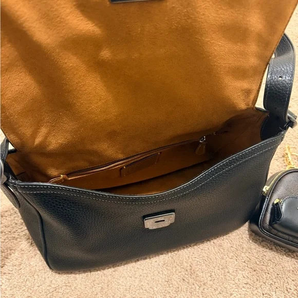 Coach Etta Flap Bag + Backpack Charm - Picture 8 of 15